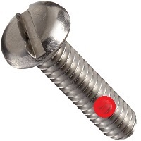 10-32 X 1/4 SLOT PAN M/S W/NYLON PATCH
